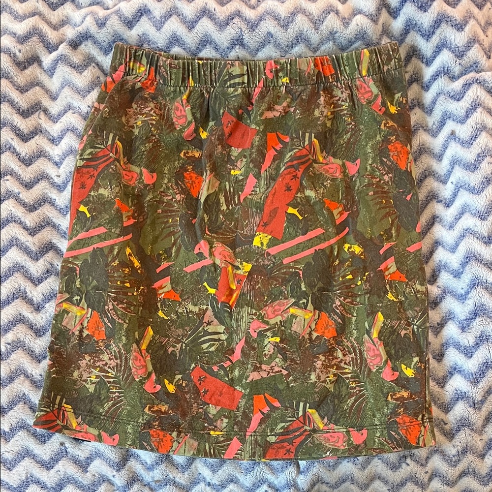 Insight Multicolor Abstract Skirt